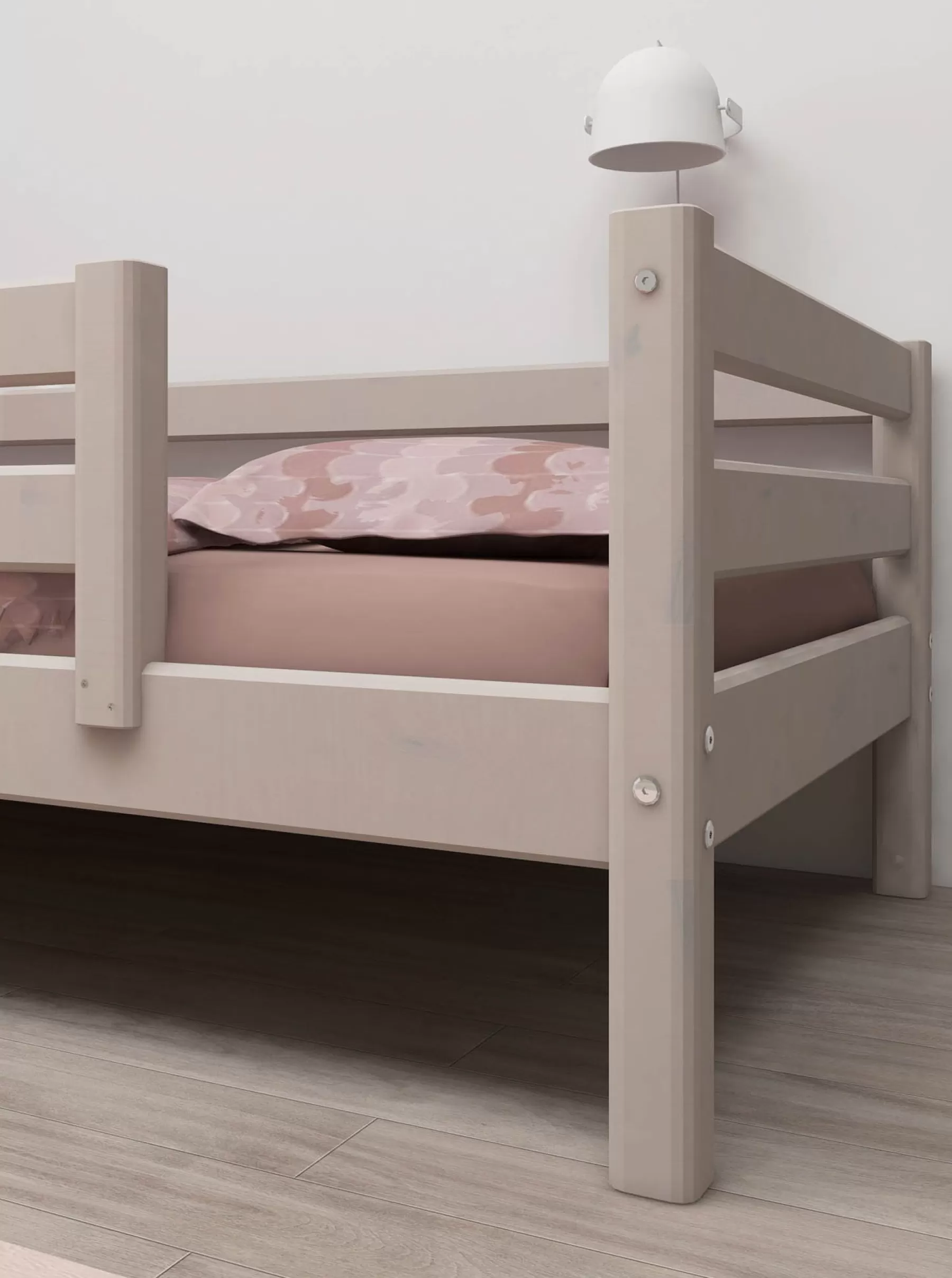 FLEXA Cama individual con barrera de seguridad^ Camas Individuales