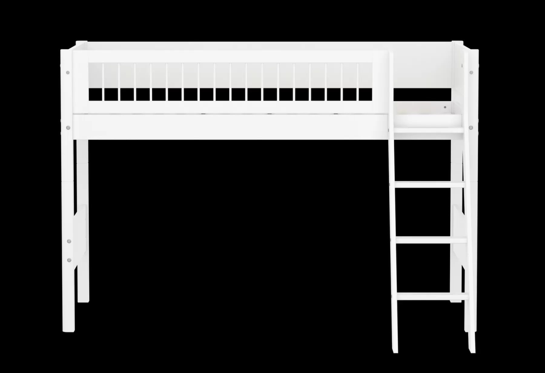 FLEXA Cama semi-alta con escalera inclinada^ Camas Media-altas