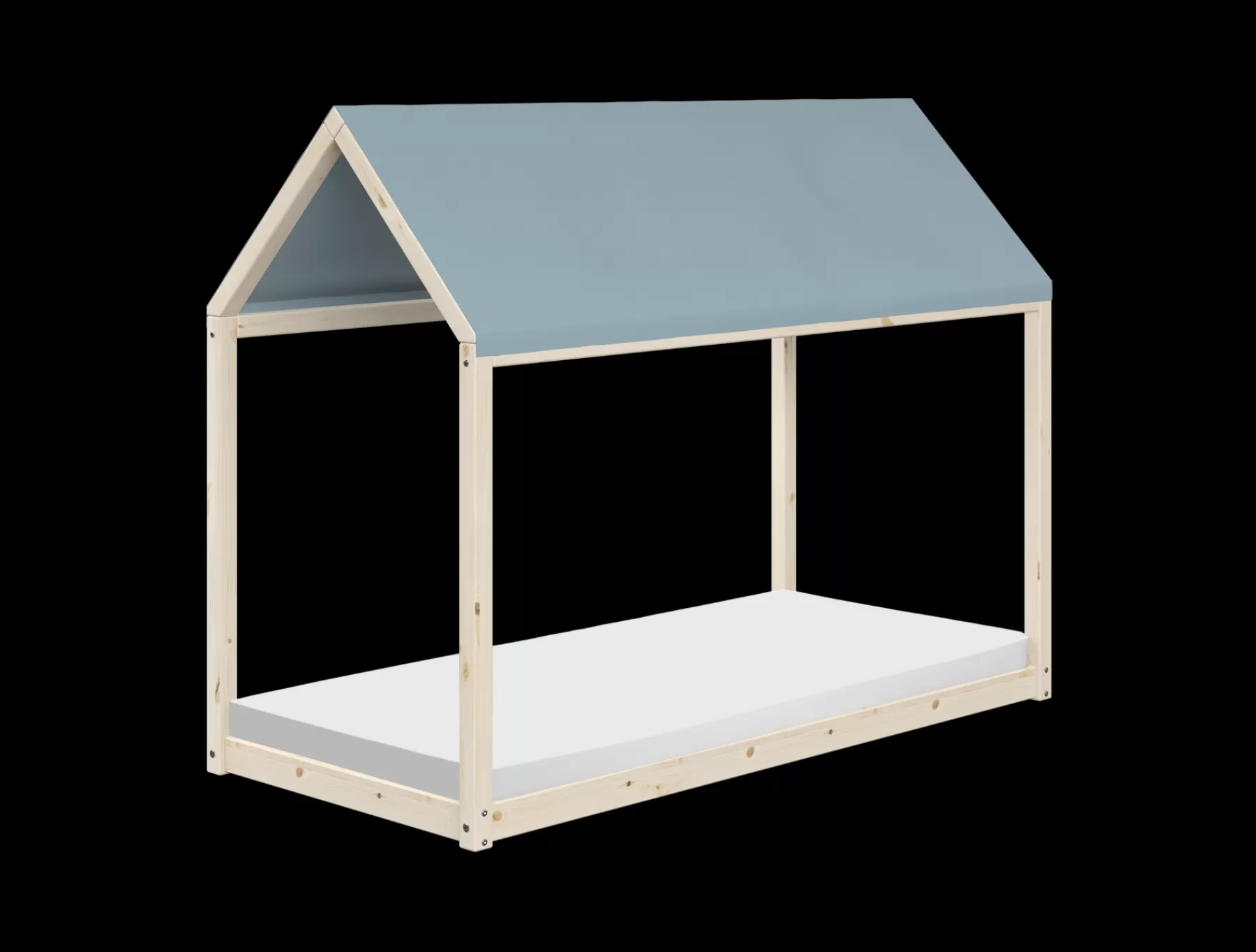 FLEXA COTTAGE tejado, Frosty Blue, 90x200^ Piezas De Cama De Casa