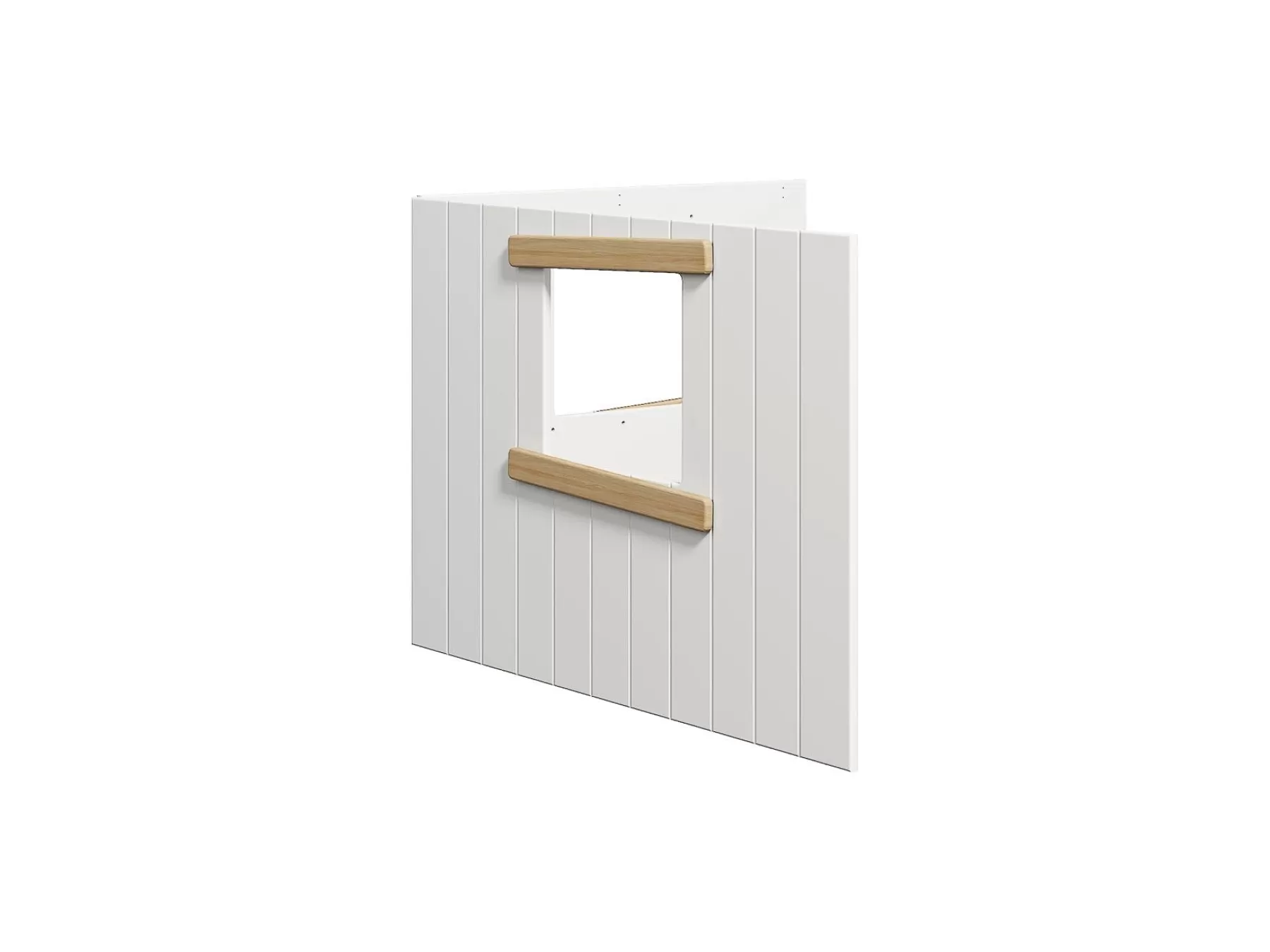 FLEXA Frontales de cama para casa del árbol, marco de roble^ Piezas De Cama De Casa